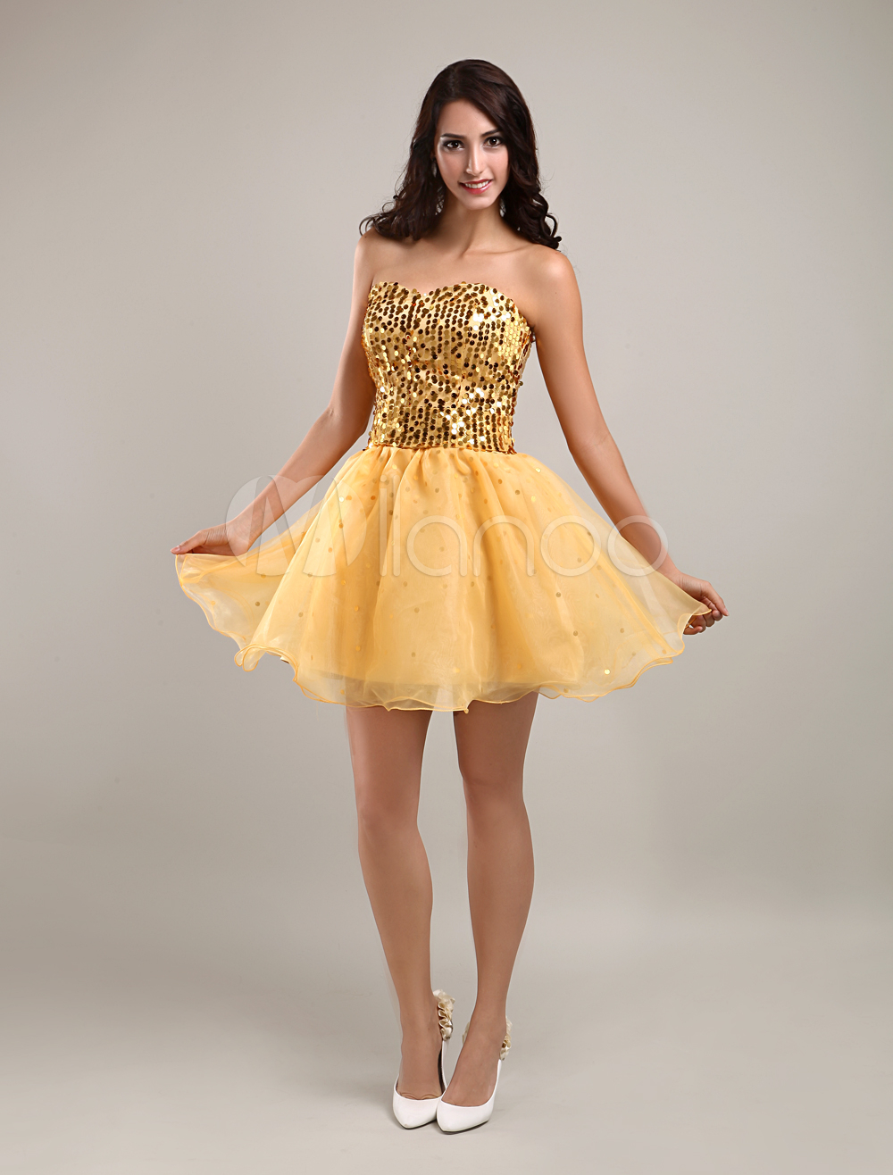 short gold homecoming dresses