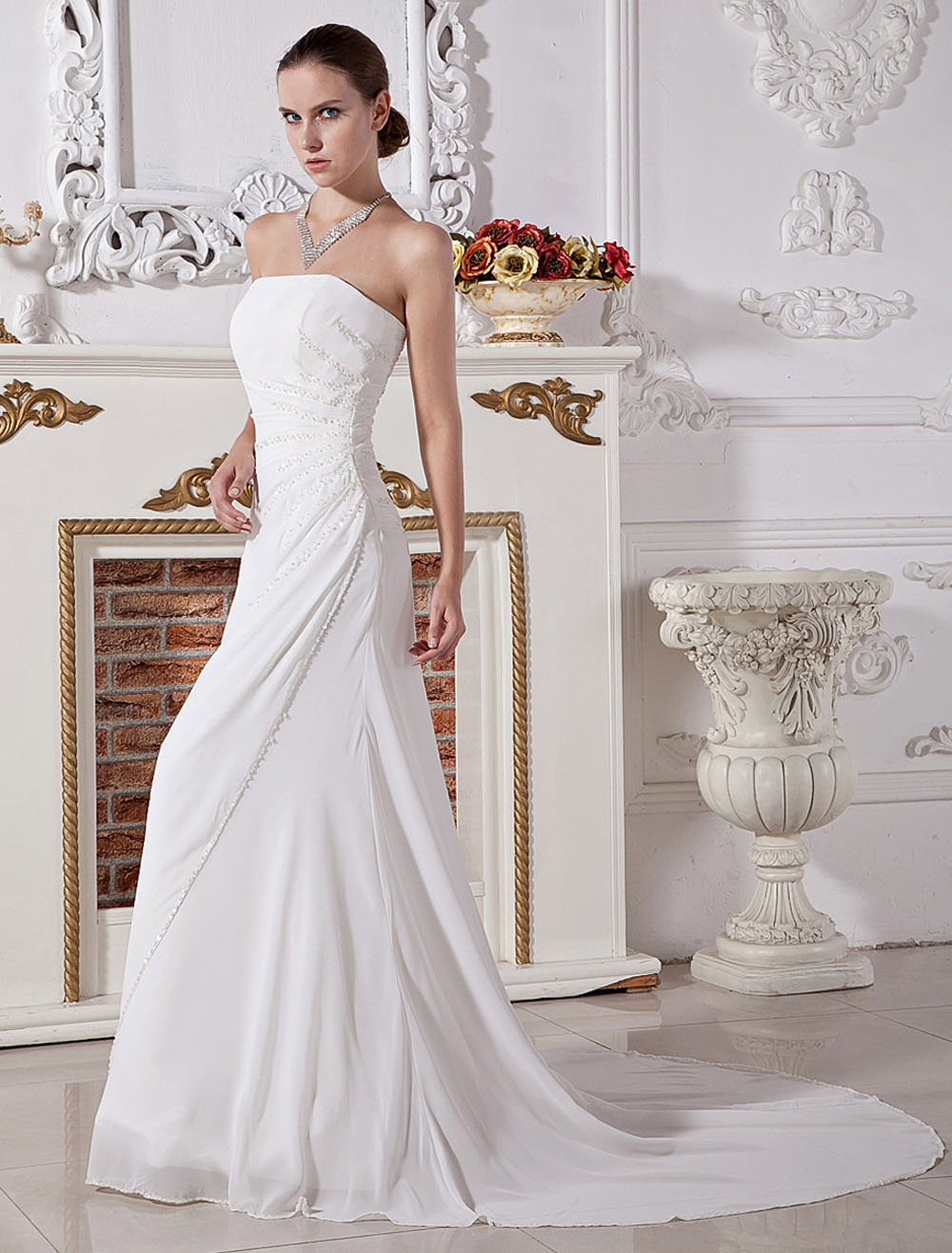 a line strapless